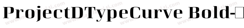 ProjectDTypeCurve Bold字体转换